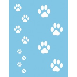 ST-022 - Stencil - Cat Paws