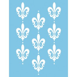 ST-035 - Stencil - Fleur de Lys Background - 2