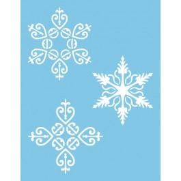 ST-065 - Stencil - Snowflakes 7