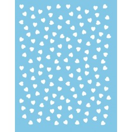 ST-070 - Stencil - Rain of hearts