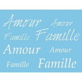 ST-038 - Stencil - Love - Family