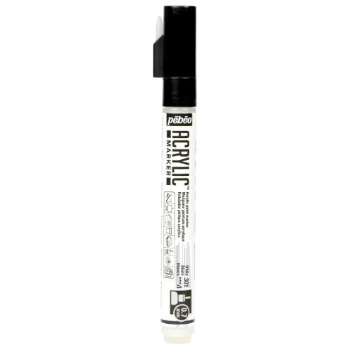 Acrylic Marker 0.7mm Pebeo    Blanc - 301