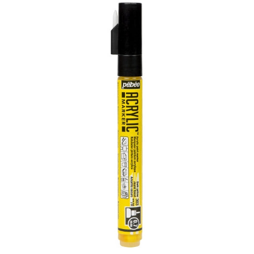 Acrylic Marker 0.7mm Pebeo Jaune foncé - 303