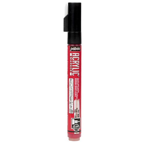 Acrylic Marker 0.7mm Pebeo    Rouge - 308