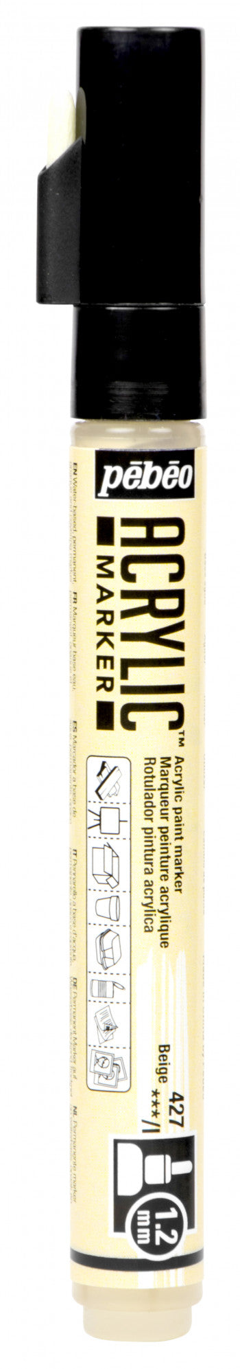 Acrylic Marker 1.2mm Pebeo     Beige