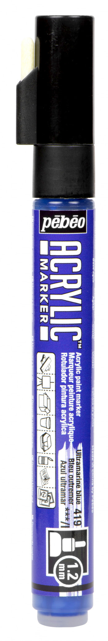 Acrylic Marker 1.2mm Pebeo    Bleu outremer