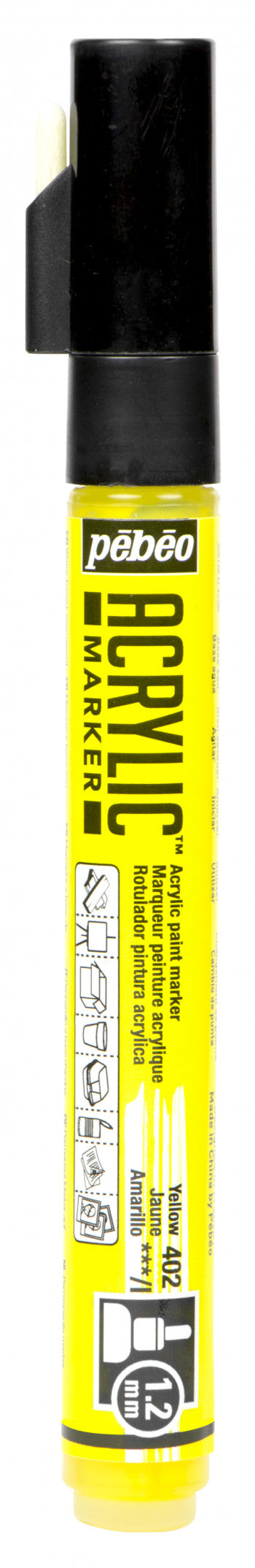 Acrylic Marker 1.2mm Pebeo     Jaune - 402