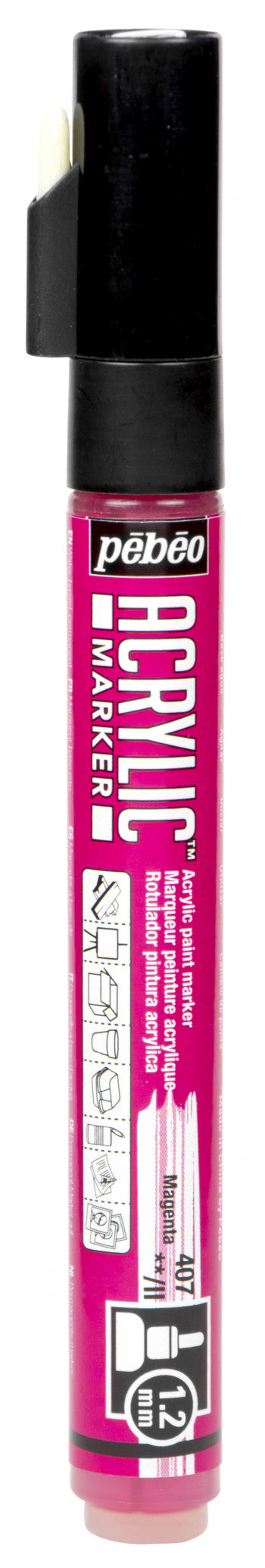 Acrylic Marker 1.2mm Pebeo    Magenta - 407