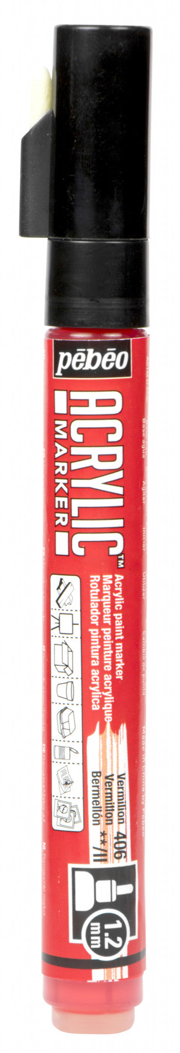 Acrylic Marker 1.2mm Pebeo      Orange - 405