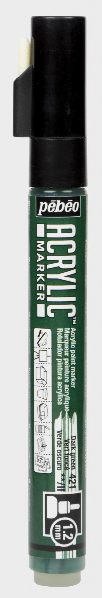 Acrylic Marker 1.2mm Pebeo     Vert foncé