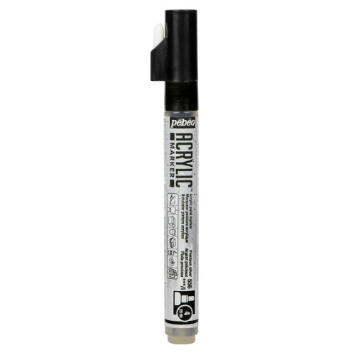 Acrylic Marker 4mm Pebeo     Argent précieux