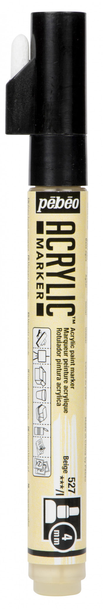 Acrylic Marker 4mm Pebeo     Beige