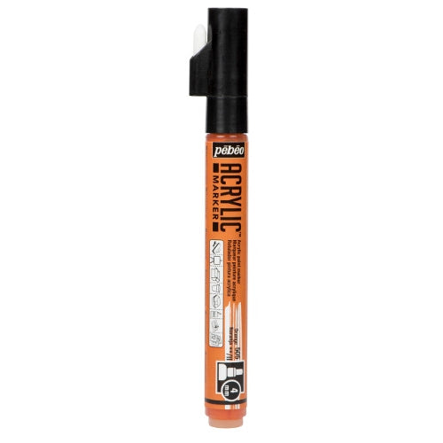 Acrylic Marker 4mm Pebeo     Orange