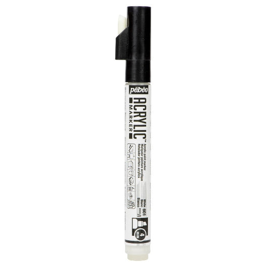 Acrylic Marker 4mm biseauté Pebeo       Blanc - 501