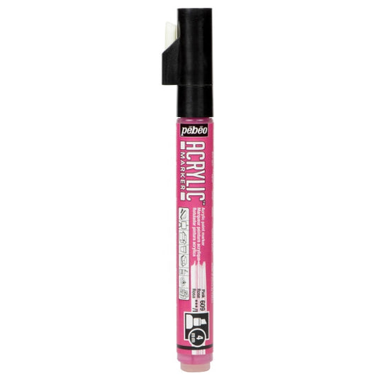 Acrylic Marker 4mm biseauté Pebeo      Rose