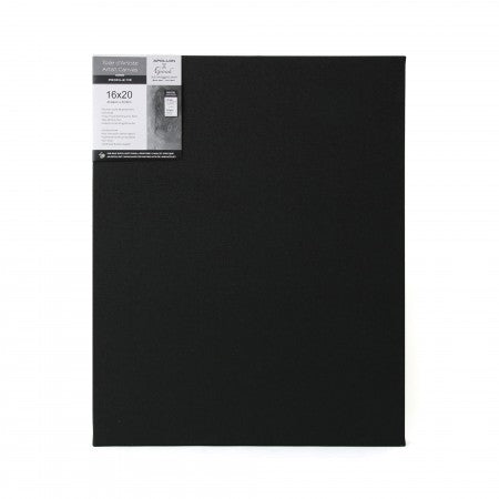 Gallery canvas 16x20 black gesso (in store only)